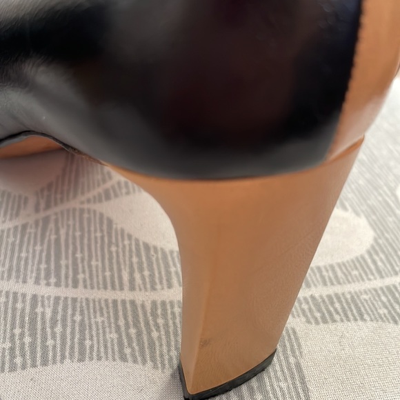 Mods Di Fausto shoes size 39. Leather made in Venice Italy. Black and tan color - Picture 9 of 10